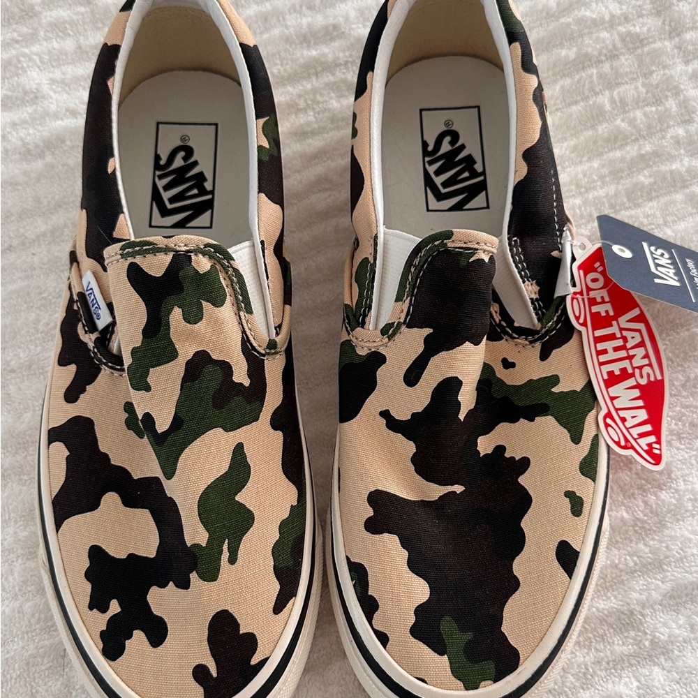 Van’s limited edition Camo slip on sneakers